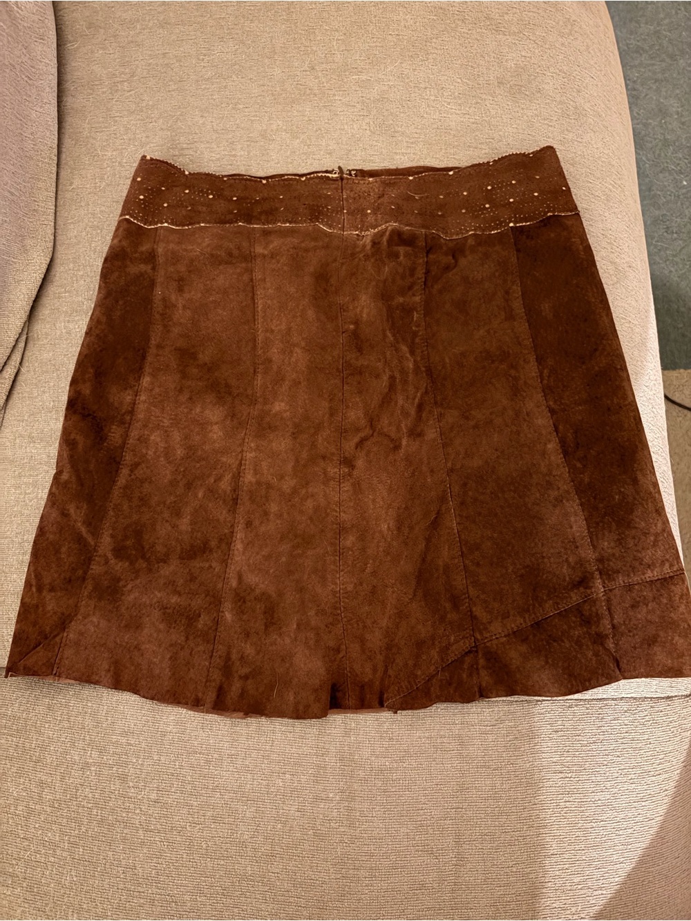 Urban Outfitters Chocolate Brown Suede A-Line Skirts
